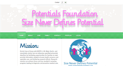 Desktop Screenshot of potentialsfoundation.org
